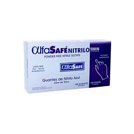 GUANTE EXAMEN NITRILO AZUL TALLA S