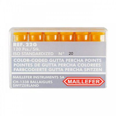 MAILLEFER CONOS DE GUTAPERCHA No. 20