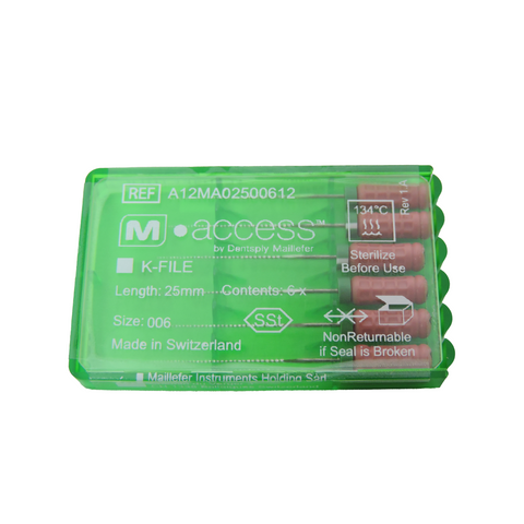 LIMAS K-FILE M-ACCESS 25mm TALLA 6 CAJ x 6