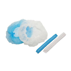 GORRO TIPO ORUGA COLOR AZUL O BLANCO PAQUETE X 100