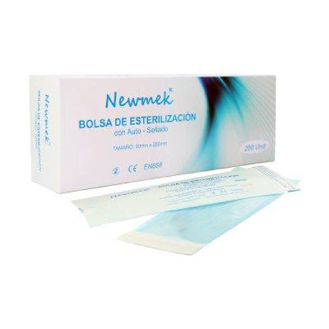 BOLSA ESTERIL AUTOSELLABLE NEWMEK CAJA X 200 BOLSAS 57mm x 130mm