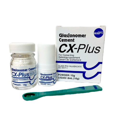 KIT IONOMERO CX-PLUS X 15GM POLVO - 8ML LÍQUIDO
