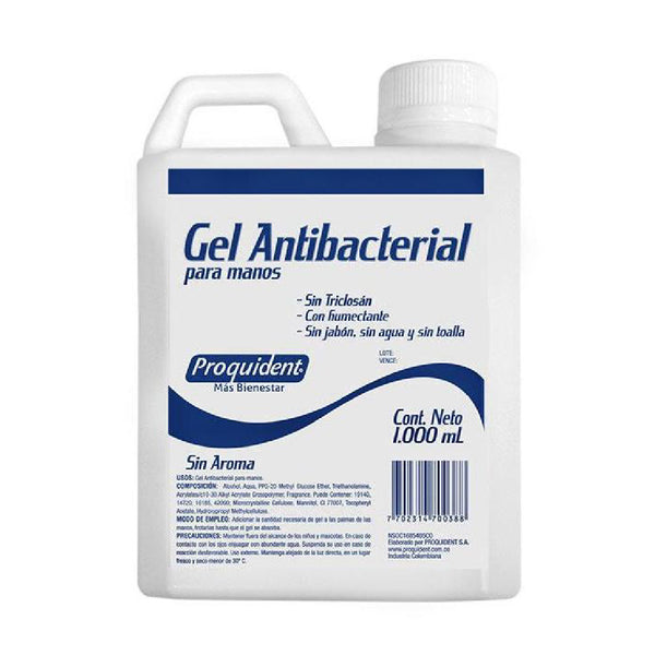 GEL ANTIBACTERIAL SIN TRICLOSAÑ PROQUIDENT 1000 ml
