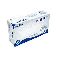 GUANTES DE EXAMEN DE VINILO NULIFE TALLA M CAJA X 100 UNIDADES