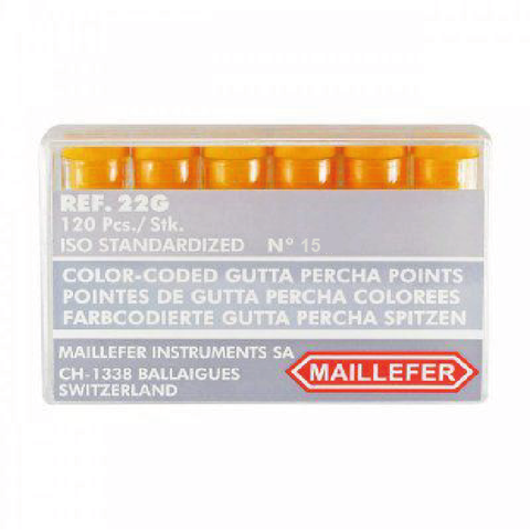 MAILLEFER CONOS DE GUTAPERCHA No. 15