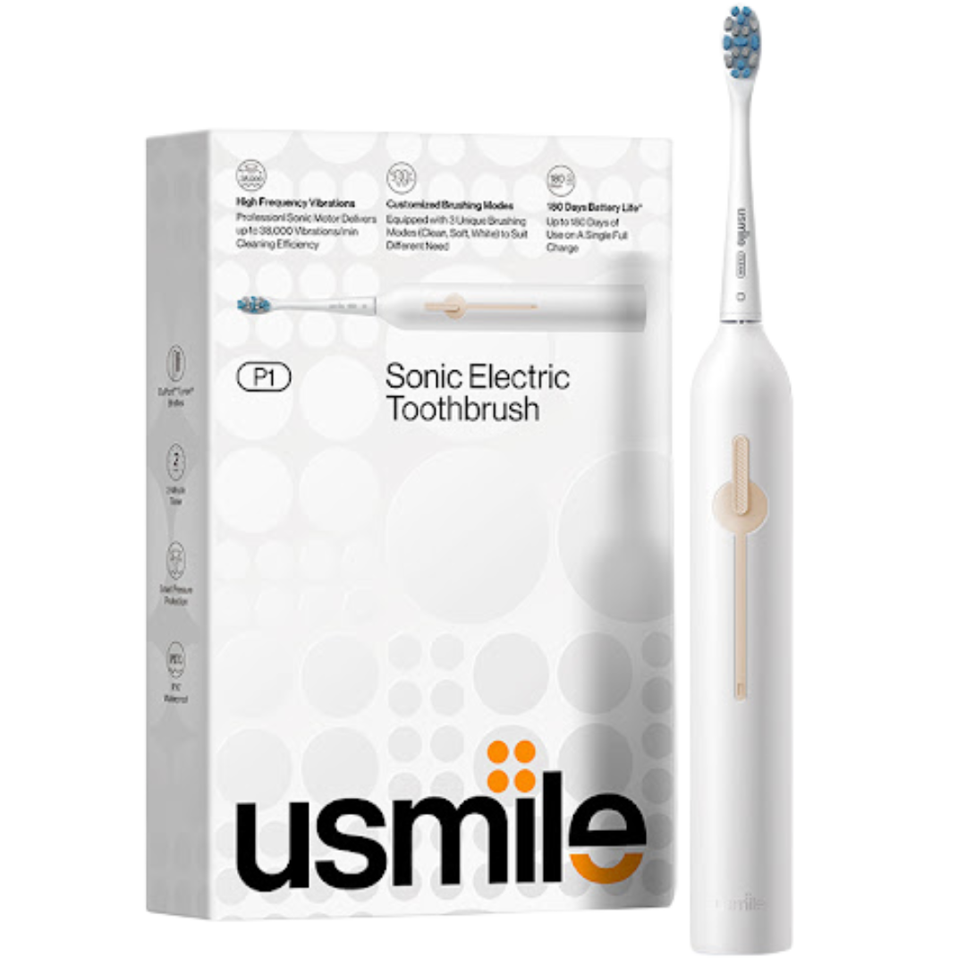 CEPILLO DE DIENTES ELECTRICO SONICO USMILE P1 BLANCO X UND