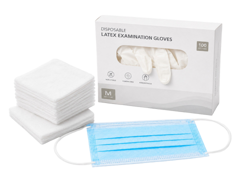 Kit de Bioseguridad con Guantes de Nitrilo x10