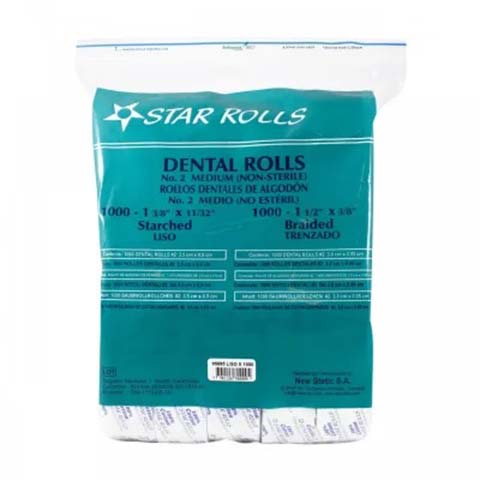 Star Rolls Algodon Liso Bolsa x 1000 Rollos